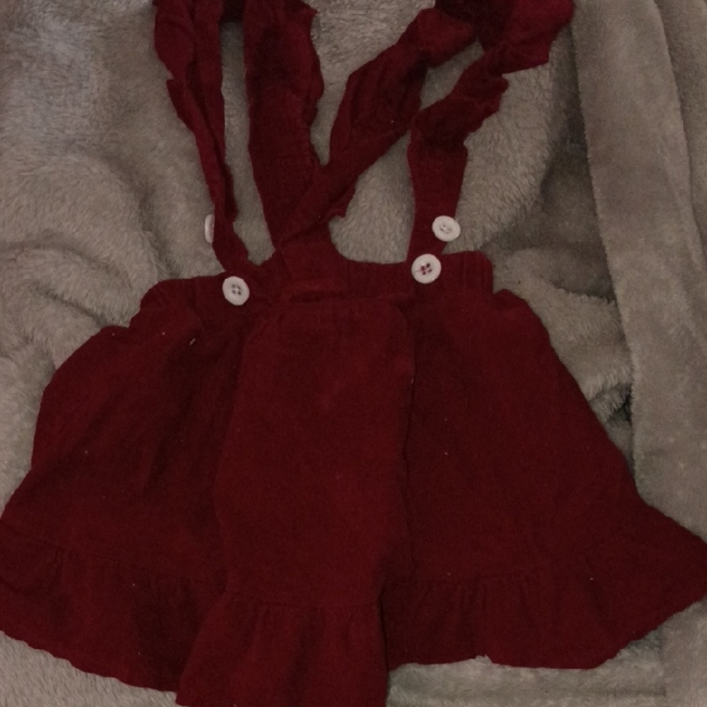 5 For $20 Red Ruffled Dress